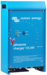 chargeur phoenix 12vdc 30A batterie 100Ah  400Ah