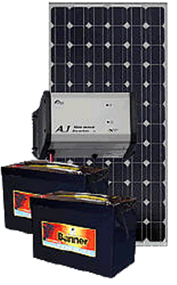 kit solaire 180w 24v 220v converti  500w pour site isol
